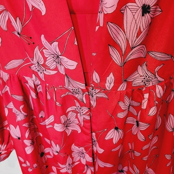 REVOLVE Camila Coelho Leonora Maxi Top/ Dress Floral Red - Picture 10 of 12